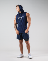 LÝFT 2Way Armhole Hoodie 4 - Navy
