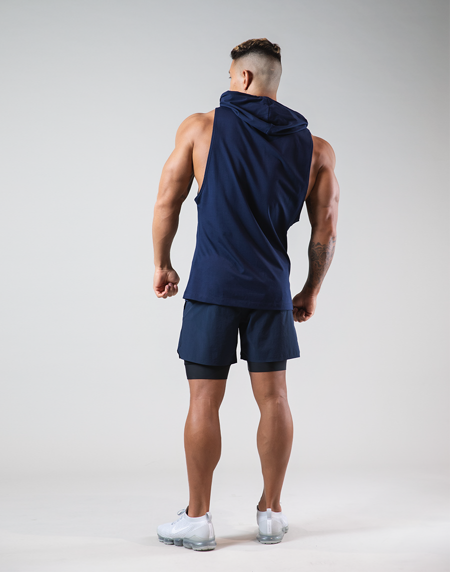 LÝFT 2Way Armhole Hoodie 4 - Navy