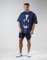 Lion Fang Big T-Shirts "Wide Body" - Navy