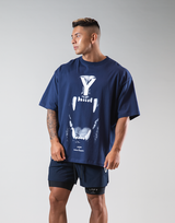 Lion Fang Big T-Shirts "Wide Body" - Navy