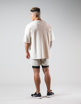 Old Logo Big T-Shirts "Wide Body" - Beige
