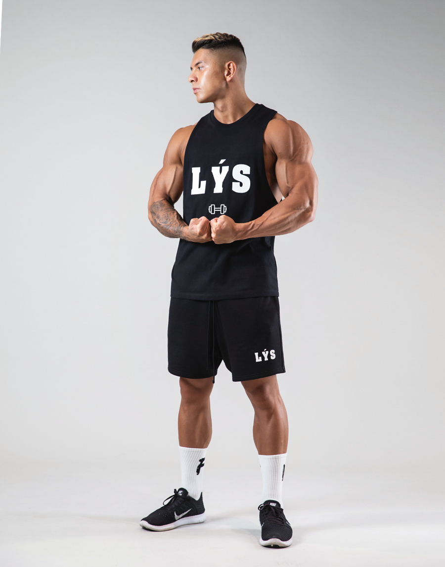 LÝS Logo Drop Tanktop - Black