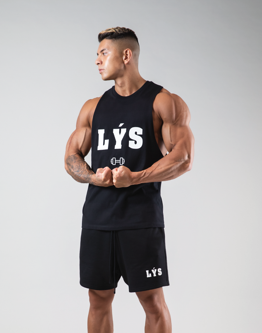 LÝS Logo Drop Tanktop - Black