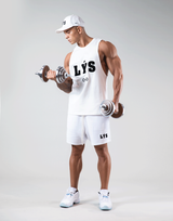 LÝS Logo Drop Tanktop - White