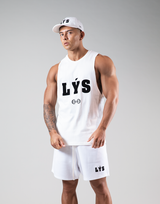 LÝS Logo Drop Tanktop - White