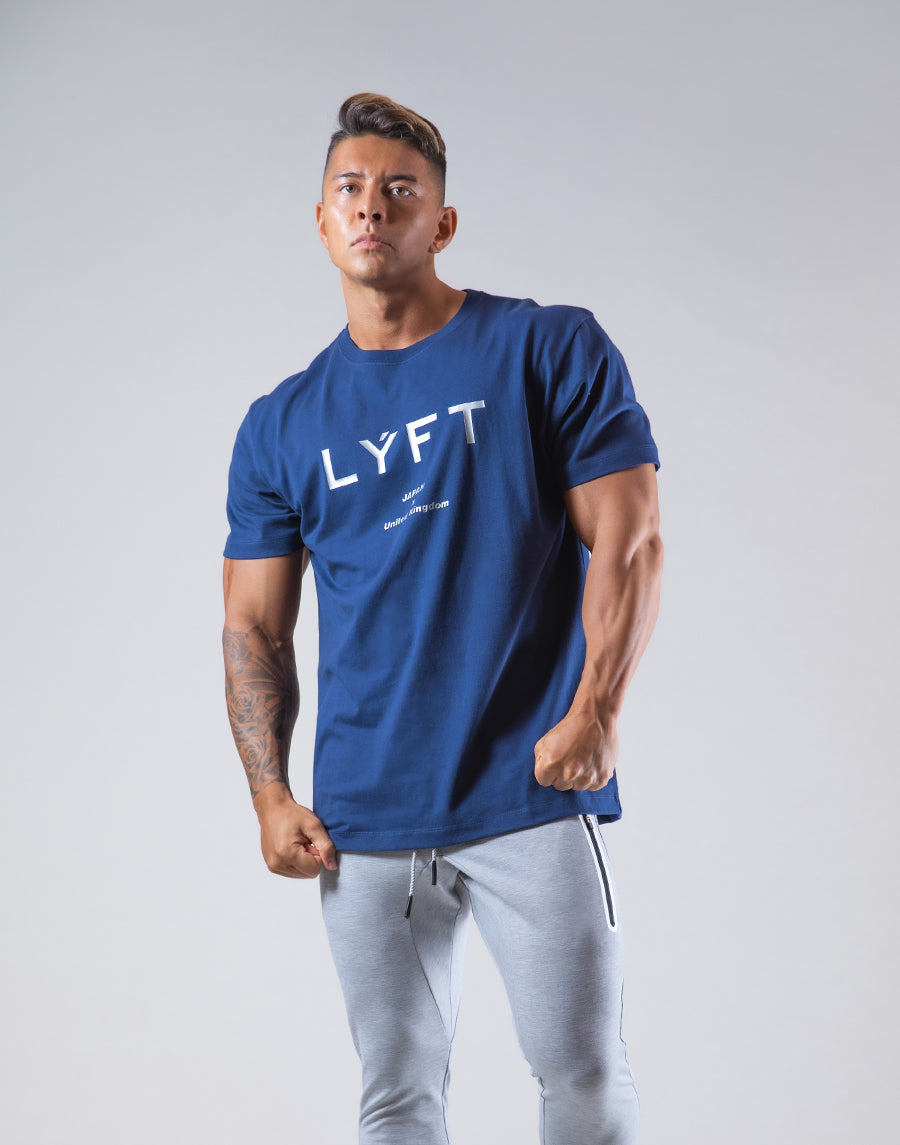 LÝFT Logo Standard T-Shirt - Navy