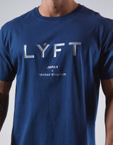 LÝFT Logo Standard T-Shirt - Navy