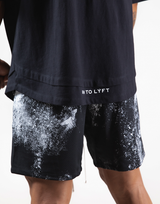 Layered Big T-Shirt "Wide Shoulder" - Black