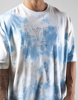 Tie Dye Big T-Shirt - Blue/Beige