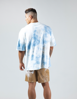 Tie Dye Big T-Shirt - Blue/Beige