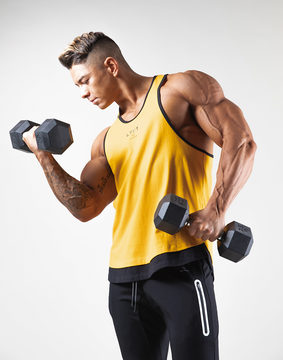 Layered Training Tanktop - Yellow