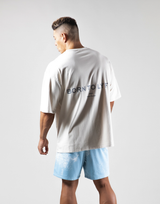 Back Message Vintage Big T-Shirt - Ivory