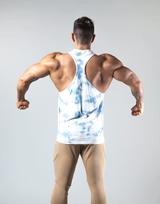 Tie Dye Training Tanktop - Blue/Beige
