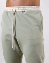 Message Wave Stretch Warm Sweat Pants - Olive