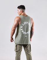 Message Ring Tanktop - Olive