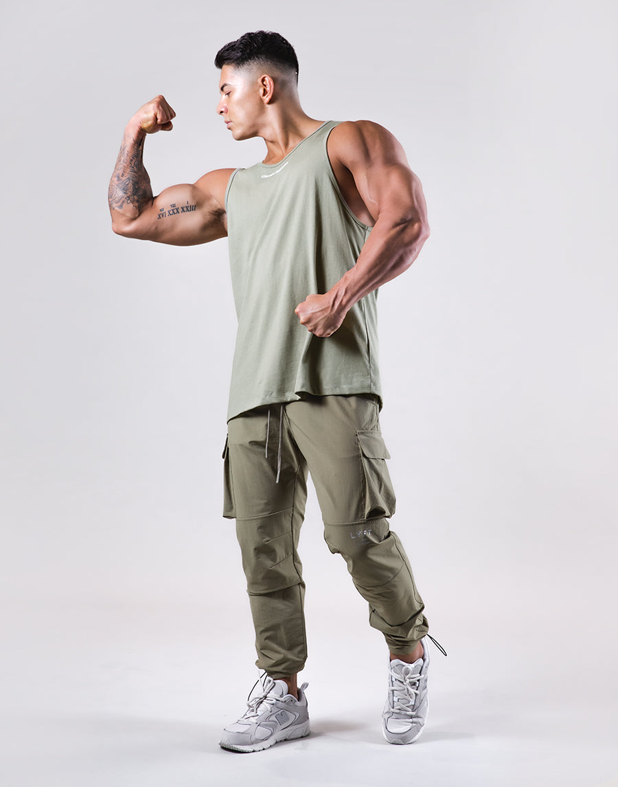 Message Ring Tanktop - Olive