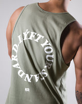 Message Ring Tanktop - Olive