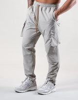 Stretch Nylon Cargo Pants - Grey