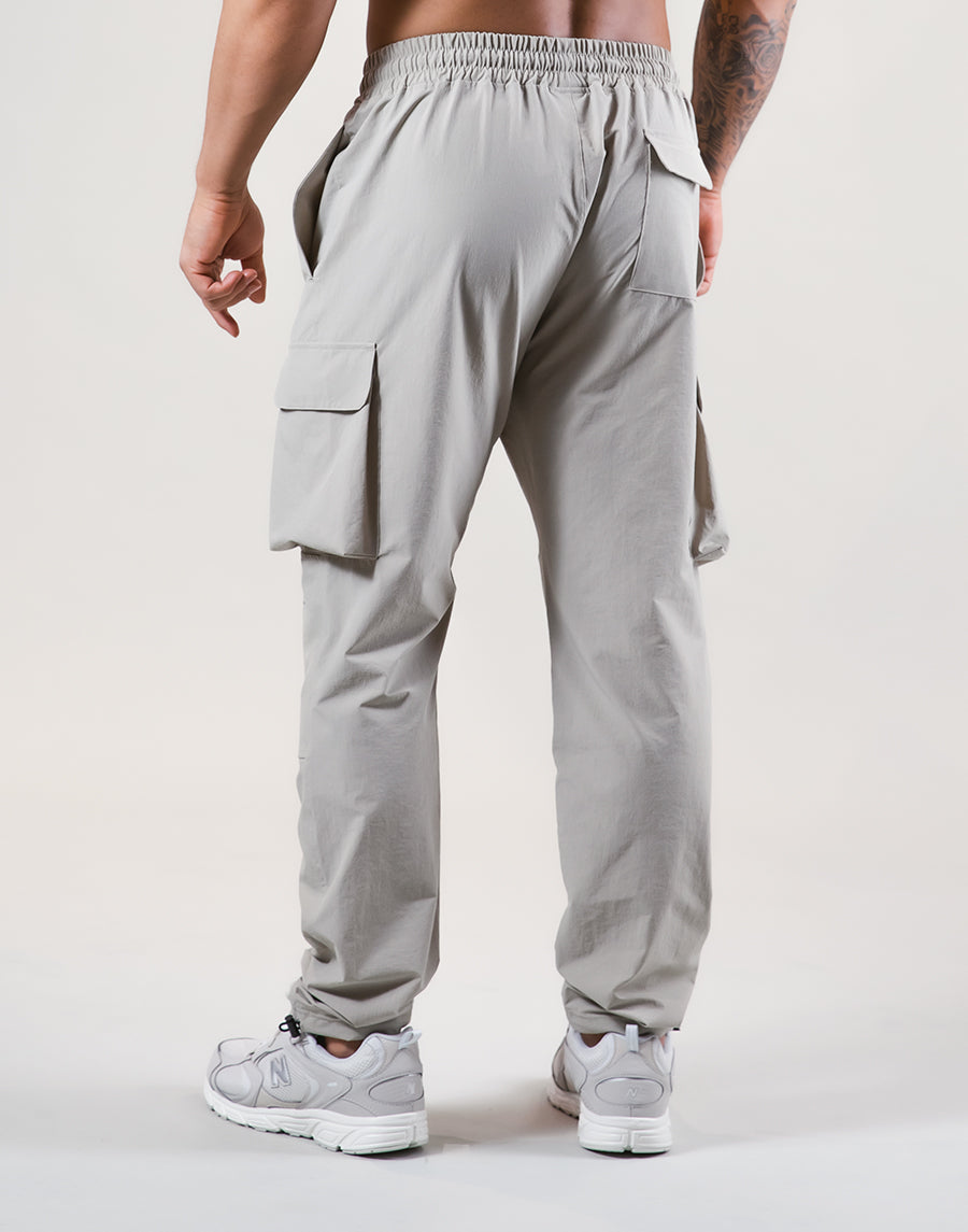 Stretch Nylon Cargo Pants - Grey