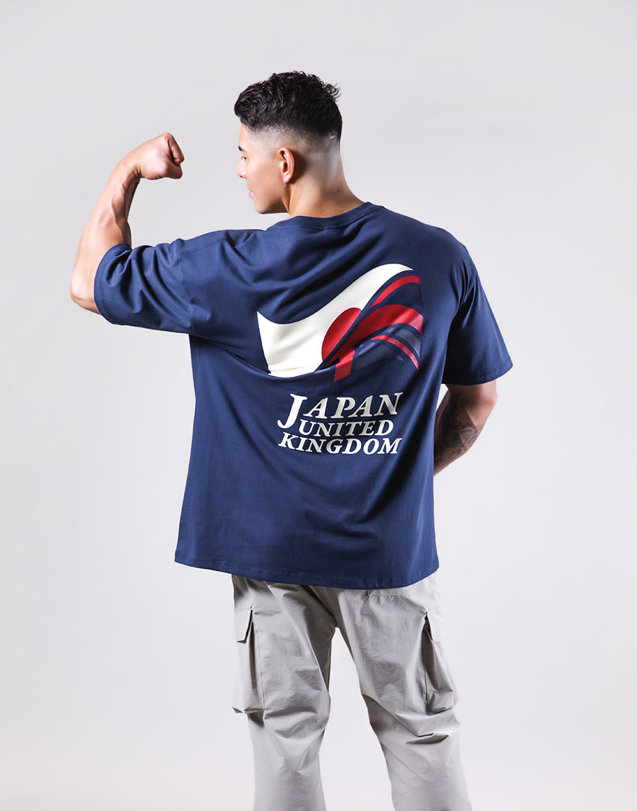 Mixed Flag Big T-Shirt - Navy – LÝFT