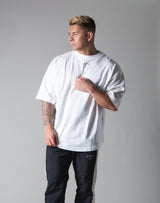 <transcy>London Punk Big T-Shirt "Wide Shoulder" --White</transcy>