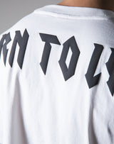 <transcy>London Punk Big T-Shirt "Wide Shoulder" --White</transcy>