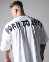 <transcy>London Punk Big T-Shirt "Wide Shoulder" --White</transcy>