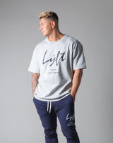 Script Logo Big T-Shirt - Grey