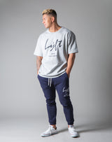 Script Logo Big T-Shirt - Grey