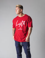 Script Logo Big T-Shirt - Red