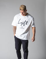 Script Logo Big T-Shirt - White