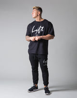 Script Logo Big T-Shirt - Black