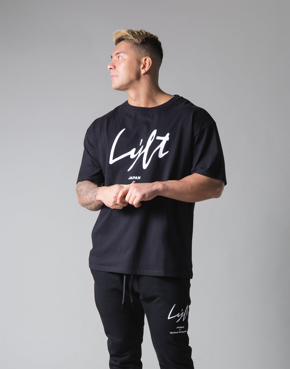 Script Logo Big T-Shirt - Black