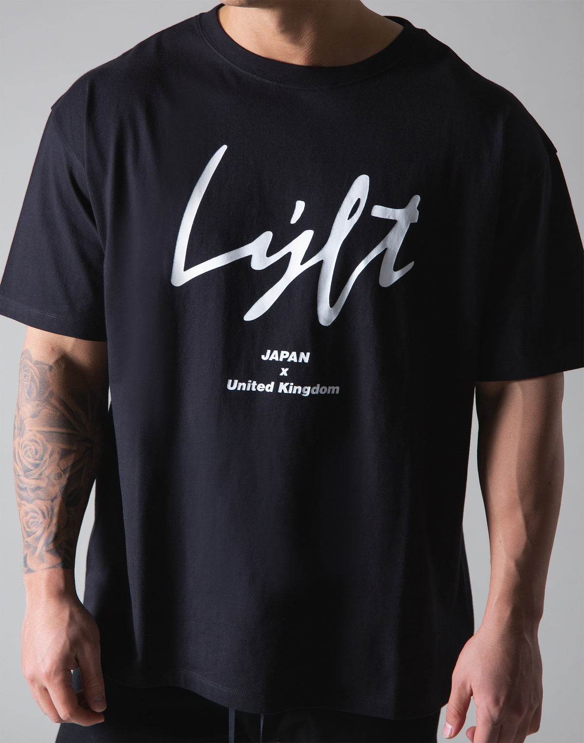 Script Logo Big T-Shirt - Black