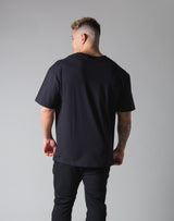 Script Logo Big T-Shirt - Black