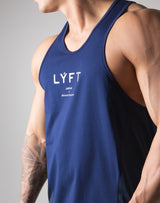 <transcy>Back Mesh Stretch Training Tanktop --Navy</transcy>