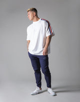 2 Line Big T-Shirt - White "Wide Body"