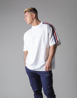 2 Line Big T-Shirt - White "Wide Body"