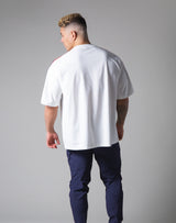 2 Line Big T-Shirt - White "Wide Body"