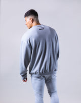 Y Wappen Oversize Crewneck Sweat - Grey