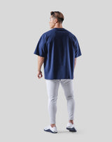 LÝFT Logo Big T-Shirt - Navy
