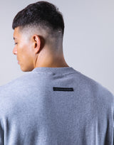 Y Wappen Oversize Crewneck Sweat - Grey