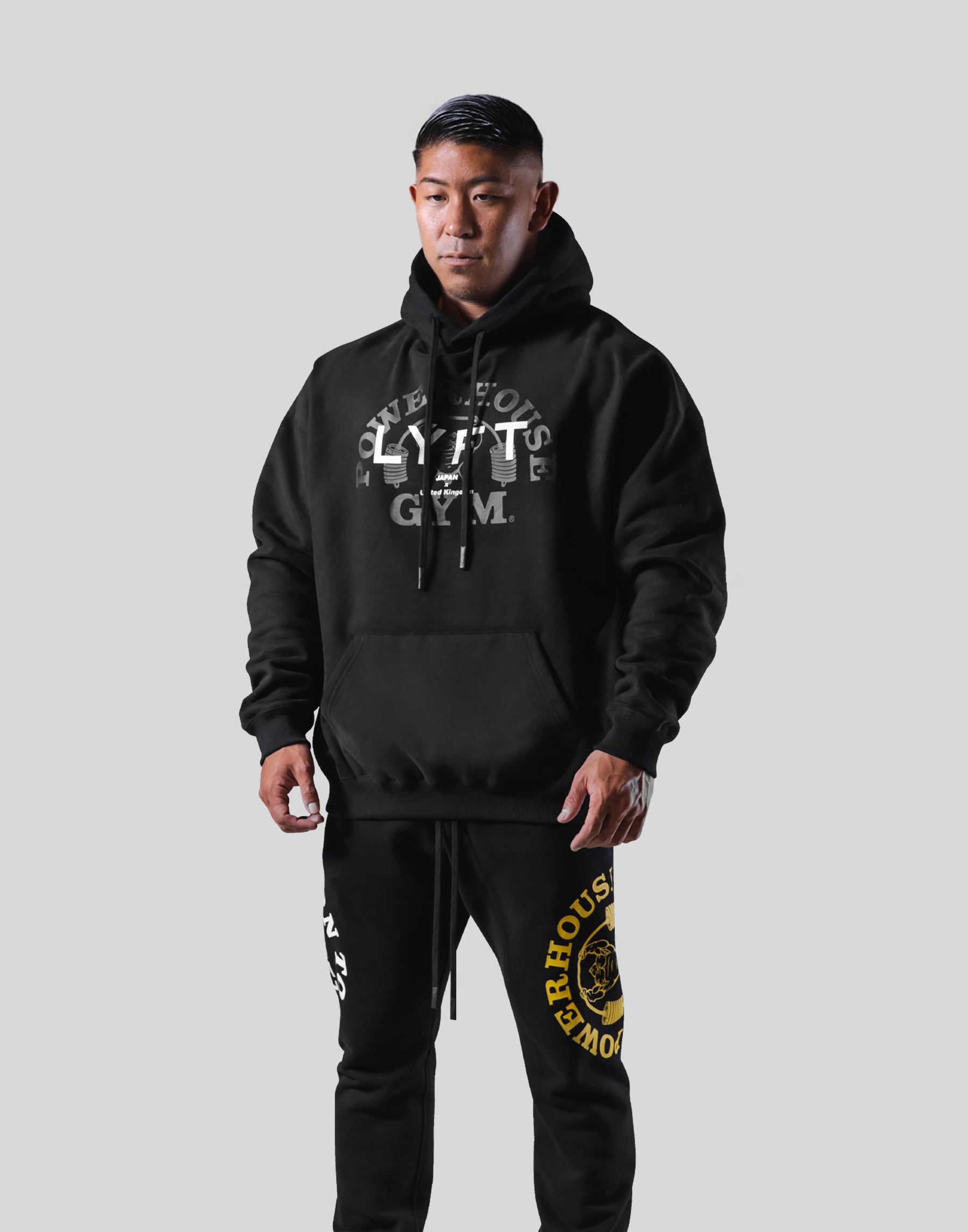 LÝFT × Power House Gym Logo Hoodie - Black