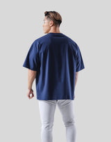 LÝFT Logo Big T-Shirt - Navy