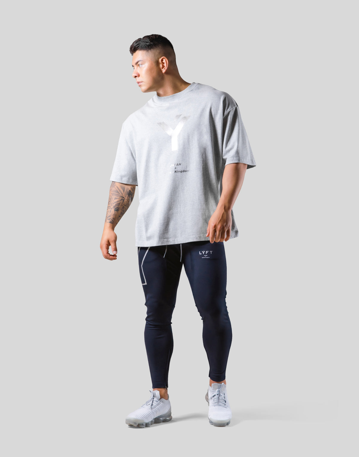 Big Y Logo Big T-Shirt - Grey