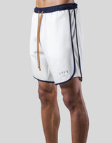 Stretch Seam Wide Shorts - White