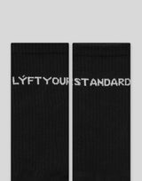 Message Middle Socks - Black