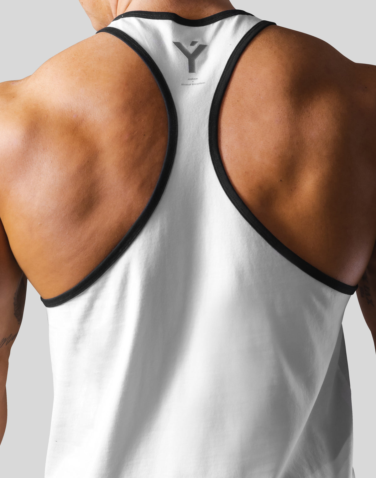 Piping Training Tanktop - White/Black
