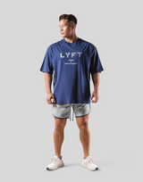 LÝFT Logo Big T-Shirt - Navy