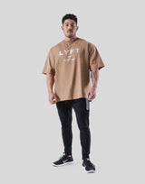 LÝFT Logo Big T-Shirt - Beige